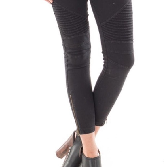 LAST ONE Stretchy Jegging Biker Pant - Picture 4 of 4